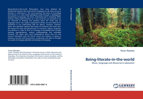 Being-literate-in-the-world: Music, language and discourse in education