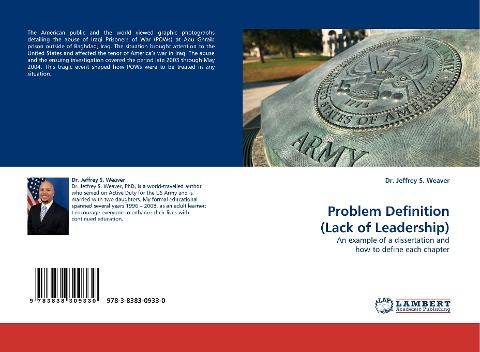 Problem Definition (Lack of Leadership): An example of a dissertation and how to define each chapter