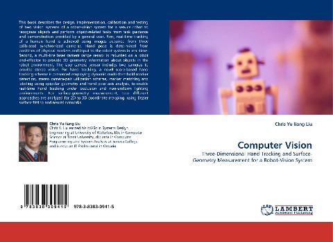 Computer Vision: Three-Dimensional Hand Tracking and Surface-Geometry Measurement for a Robot-Vision System