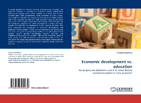 Economic development vs. education: Are property tax abatements and K-12 school finance equalization policies at cross-purposes?