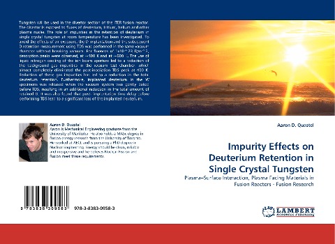 Impurity Effects on Deuterium Retention in Single Crystal Tungsten: Plasma-Surface Interaction, Plasma Facing Materials in Fusion Reactors - Fusion Research