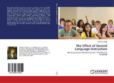 The Effect of Second Language Instruction: The Acquisition of Relative Clauses in the Russian Language