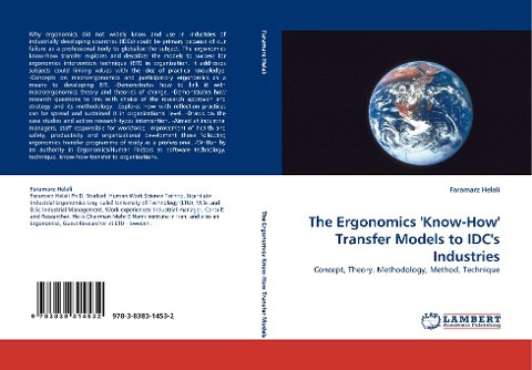 The Ergonomics Know-How Transfer Models to IDCs Industries: Concept, Theory, Methodology, Method, Technique
