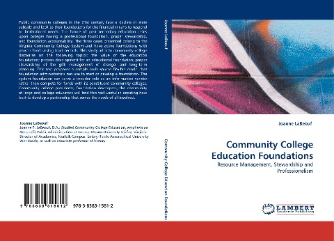 Community College Education Foundations: Resource Management, Stewardship and Professionalism