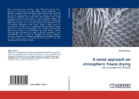 A novel approach on atmospheric freeze drying: Basics,concepts and methods