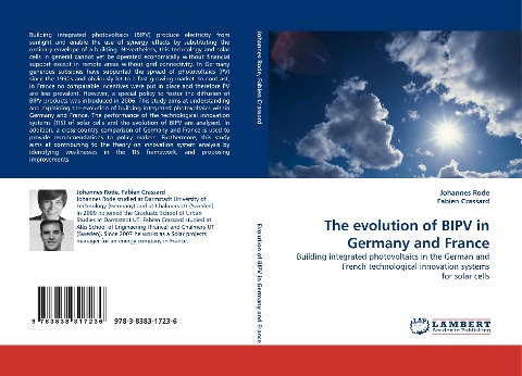 The evolution of BIPV in Germany and France: Building integrated photovoltaics in the German and French technological innovation systems for solar cells