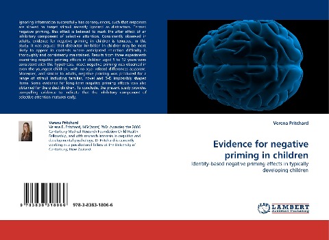 Evidence for negative priming in children: Identity-based negative priming effects in typically developing children