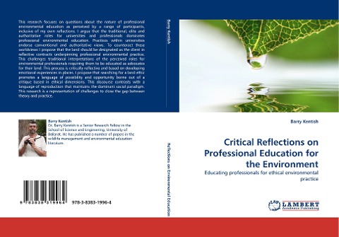 Critical Reflections on Professional Education for the Environment: Educating professionals for ethical environmental practice