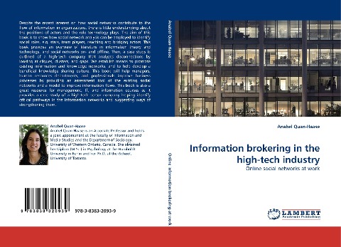 Information brokering in the high-tech industry: Online social networks at work
