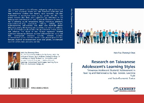 Research on Taiwanese Adolescents Learning Styles: Taiwanese Adolescent Students Achievement in Reading and Mathematics by Age, Gender, Learning Style and Socio-Economic Status