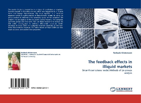 The feedback effects in illiquid markets: Sircar-Papanicolaou model,Methods of Lie groups analysis