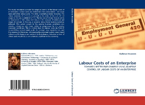 Labour Costs of an Enterprise: TOWARDS BETTER EMPLOYMENT USING ADAPTIVE CONTROL OF LABOUR COSTS OF AN ENTERPRISE