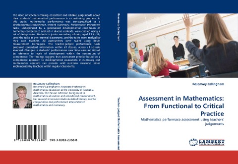 Assessment in Mathematics: From Functional to Critical Practice: Mathematics performace assessment using teachers judgements