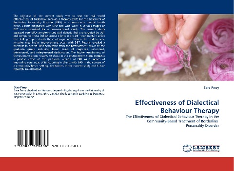Effectiveness of Dialectical Behaviour Therapy: The Effectiveness of Dialectical Behaviour Therapy in the Community-Based Treatment of Borderline  Personality Disorder