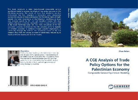 A CGE Analysis of Trade Policy Options for the Palestinian Economy: Computable General Equilibrium Modeling