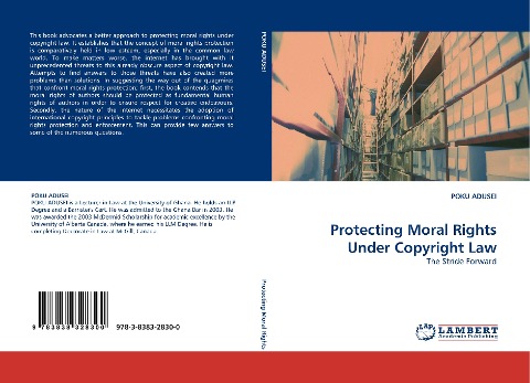 Protecting Moral Rights Under Copyright Law: The Stride Forward