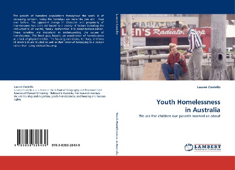 Youth Homelessness in Australia: We are the children our parents warned us about
