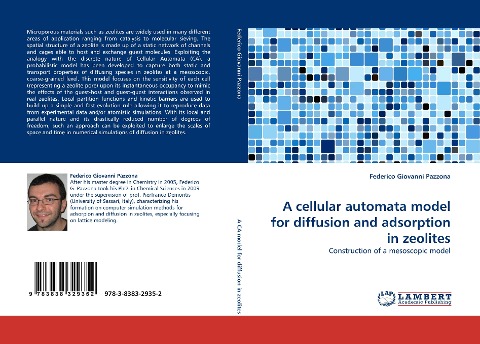 A cellular automata model for diffusion and adsorption in zeolites: Construction of a mesoscopic model