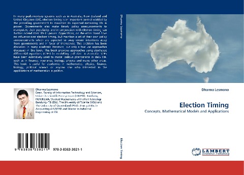 Election Timing: Concepts, Mathematical Models and Applications