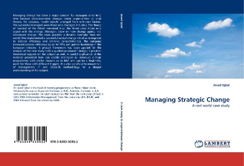 Managing Strategic Change: A real world case study