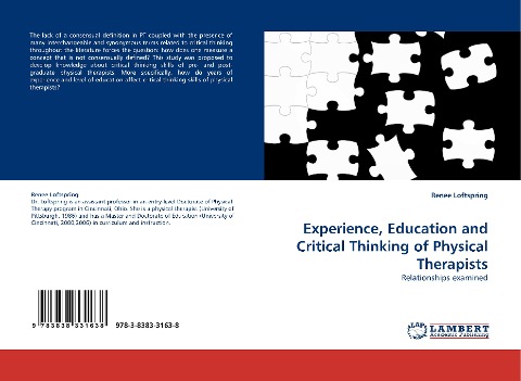 Experience, Education and Critical Thinking of Physical Therapists: Relationships examined