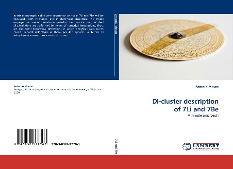 Di-cluster description of 7Li and 7Be: A simple approach