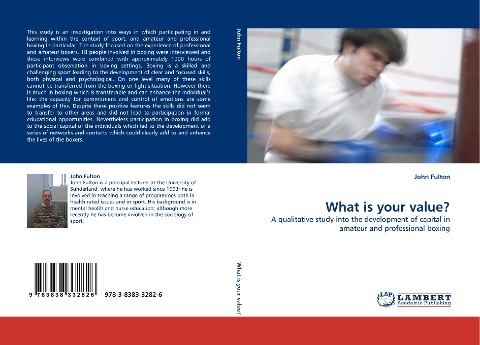 What is your value?: A qualitative study into the development of capital in amateur and professional boxing