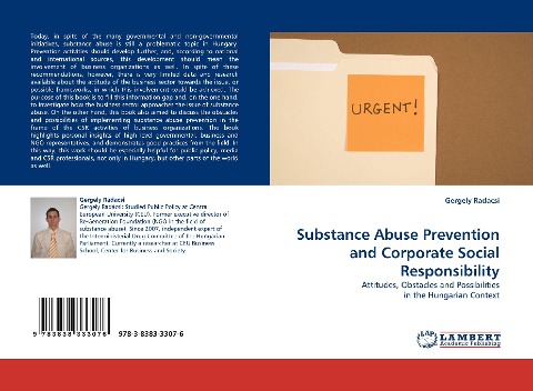 Substance Abuse Prevention and Corporate Social Responsibility: Attitudes, Obstacles and Possibilities in the Hungarian Context
