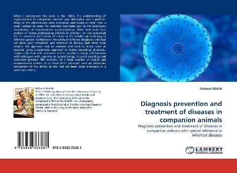 Diagnosis prevention and treatment of diseases in companion animals: Diagnosis prevention and treatment of diseases in companion animals with special reference to inherited diseases