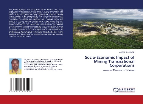 Socio-Economic Impact of Mining Transnational Corporations: A case of Mererani in Tanzania
