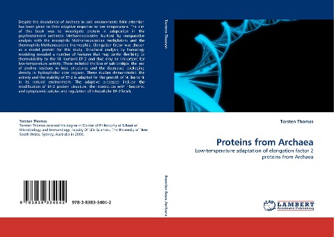 Proteins from Archaea: Low-temperature adaptation of elongation factor 2 proteins from Archaea