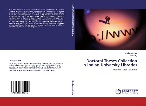 Doctoral Theses Collection in Indian University Libraries: Problems and Solutions