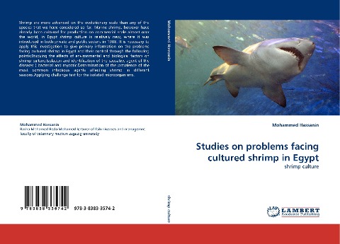Studies on problems facing cultured shrimp in Egypt: shrimp culture