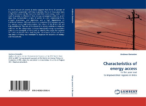 Characteristics of energy access: to the poor and to impoverished regions in India