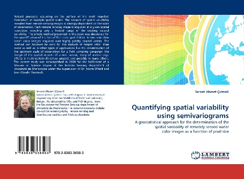 Quantifying spatial variability using semivariograms: A geostatistical approach for the determination of the spatial variability of remotely sensed water color images as a function of pixel size