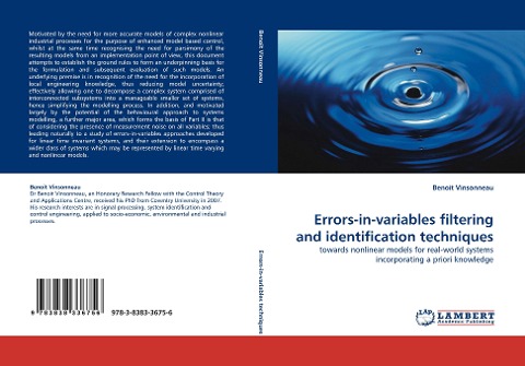 Errors-in-variables filtering and identification techniques: towards nonlinear models for real-world systems incorporating a priori knowledge