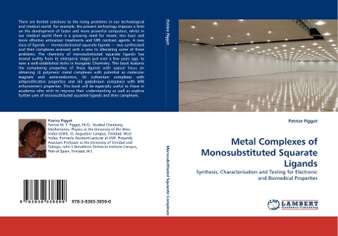 Metal Complexes of Monosubstituted Squarate Ligands: Synthesis, Characterisation and Testing for Electronic and Biomedical Properties