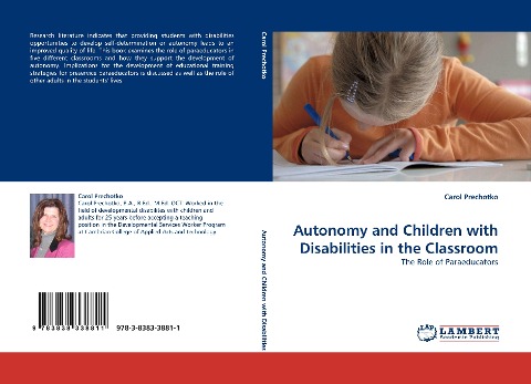 Autonomy and Children with Disabilities in the Classroom: The Role of Paraeducators