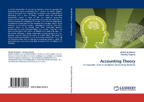 Accounting Theory: A Neglected Topic in Academic Accounting Research