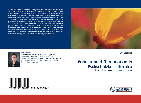 Population differentiation in Eschscholzia californica: Ecotypic variation on three soil types