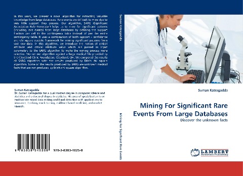 Mining For Significant Rare Events From Large Databases: Discover the unknown facts