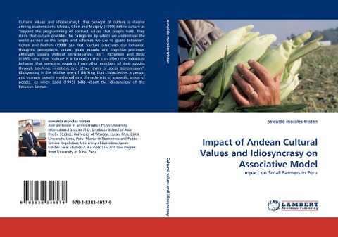 Impact of Andean Cultural Values and Idiosyncrasy on Associative Model: Impact on Small Farmers in Peru