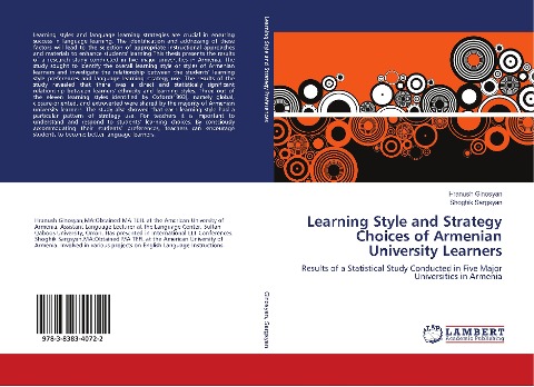 Learning Style and Strategy Choices of Armenian University Learners: Results of a Statistical Study Conducted in Five Major Universities in Armenia