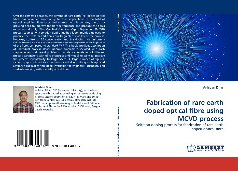 Fabrication of rare earth doped optical fibre using MCVD process: Solution doping process for fabrication of rare earth doped optical fibre