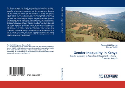 Gender Inequality in Kenya: Gender Inequality in Agricultural Households in Kenya : Economic Analysis