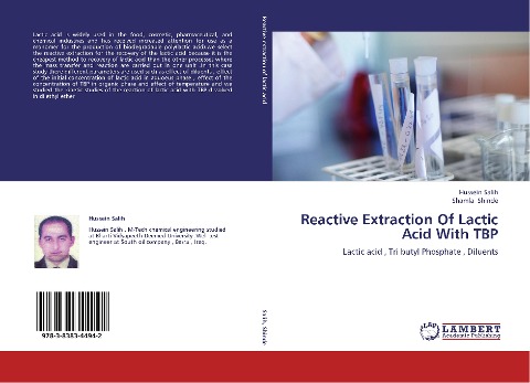 Reactive Extraction Of Lactic Acid With TBP: Lactic acid , Tri butyl Phosphate , Diluents