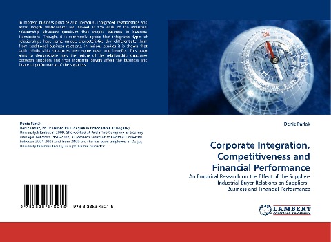 Corporate Integration, Competitiveness and Financial Performance: An Empirical Research on the Effect of the Supplier-Industrial Buyer Relations on Suppliers'  Business and Financial Performance