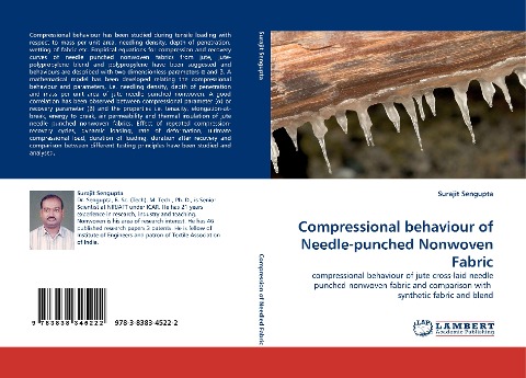 Compressional behaviour of Needle-punched Nonwoven Fabric: compressional behaviour of jute cross-laid needle punched nonwoven fabric and comparison with  synthetic fabric and blend