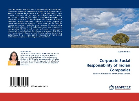 Corporate Social Responsibility of Indian Companies: Some Antecedents and Consequences