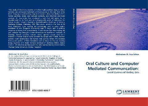 Oral Culture and Computer Mediated Communcation:: Social Dynimcs of Mailing Lists